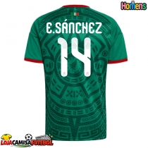 Camisa de Futebol México Erick Sanchez #14 Equipamento Principal Mundo 2026 Manga Curta